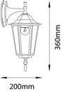 Настенный светильник для сада, Настенный светильник для наружного освещения, НАСТЕННЫЙ СВЕТИЛЬНИК E27