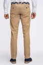 Beżowe spodnie chinos z bawełny gładkie Giacomo Conti Kod producenta SM_SMKS030022_182-82
