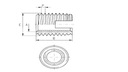 Ремонтные втулки с резьбой M6 x 1,0, вставная втулка