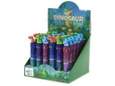 РАЗНОЦВЕТНЫЕ ШАРИКОВЫЕ РУЧКИ С ДИНОЗАВРОМ 15 СМ (36 ШТ)