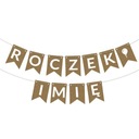 Baner girlanda napis ROCZEK + IMIĘ EKO