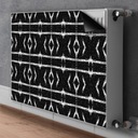Магнитная накладка на радиатор 80х60 Черная абстракция