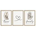 НАБОР ПОСТЕРОВ А3 СЕМЕЙНЫЕ ИМЕНИ ДЛЯ ЛЮБВИ ГОСТИНАЯ