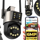 ДВОЙНАЯ WIFI IP УМНАЯ НАРУЖНАЯ ВРАЩАЮЩАЯСЯ КАМЕРА 2x 3MPx ОБНАРУЖЕНИЕ 6MPx 6MP