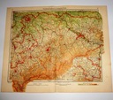 КАРТА ГЕРМАНИИ Саксония и ее окрестности 1934 г. Минерва Атлас