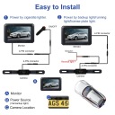 KIT CAMÉRAS MARCHE ARRIÈRE LED VERS VOITURES AVEC ÉCRAN IPS 4,3 POUCESphoto 13