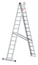 Многофункциональная алюминиевая лестница 3х14 PRO, ПОЛЬСКИЙ товар + БЕСПЛАТНЫЙ крючок