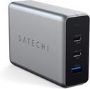 СЕТЕВОЕ ЗАРЯДНОЕ УСТРОЙСТВО SATECHI 102 Вт, 2x USB-C, 1x USB