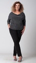 Elegantný atramentový oblek na svadbu STRIEBORNÁ NITKA Plus Size 54 7XL EAN (GTIN) 5905741779060