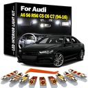 AUDI A6 C7 WHITE Комплект светодиодного освещения салона