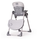 Складной стульчик для кормления Jordgubbe с подносом, подставкой для ног, серым оголовьем