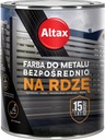 ALTAX FARBA DO METALU NA RDZĘ ANTRACYT PÓŁMAT 0,75