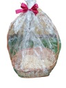 Плетеная корзина, подарочная корзина, целлофановый бант