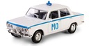 AUTO VEĽKÝ FIAT 125p MO MILICA POLICAJNÁ POLÍCIA KOVOVÝ MODEL PRL 1:43 BIELY Stav balenia originálne