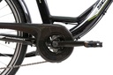 Женский городской электрический велосипед с 26 алюминиевыми крыльями и усилителем мощности для багажа