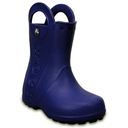 Детские темно-синие резиновые сапоги Crocs Kids Handle It Rain Boot 12803 navy 27-28