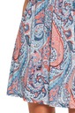 Воздушное короткое расклешенное женское платье с эластичным поясом L/XL