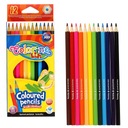 ШЕСТИГРАННЫЕ КАРАНДАШИ 12 ЦВЕТОВ COLORINO