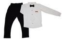 Комплект: белая рубашка и брюки 116.