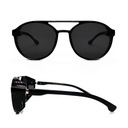 МУЖСКИЕ КРУГЛЫЕ СОЛНЦЕЗАЩИТНЫЕ ОЧКИ СО ВСТРОЕННЫМИ БОКОВЫМИ КРЫШКАМИ UV400