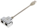 AD-UTP adaptér 2x RJ45 / 1x RJ45