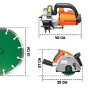 TIMBERTECH drážkovacia fréza s laserom, 1700 W Druh motora kartáčovaný jednosmerný elektromotor