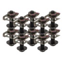 20 PIECES VERSATILE BLACK KIT BOLTS DO FAIRING MOTORCYCLE I GLASS  photo 8
