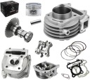ЦИЛИНДР С ГОЛОВКОЙ ДЛЯ КИТАЙСКИХ СКУТЕРОВ 4T 80cc