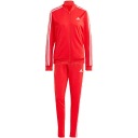 Женский спортивный костюм Adidas Essentials с 3 полосками красный IJ8784 R. XL