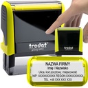 TRODAT 4912 ШТАМП ДЛЯ ДИЗАЙНА КОРПОРАТИВНОГО ЛИЧНОГО ОФИСА 6 СТРОК + ЛАСТИК