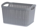 КОРЗИНА WILLOW 6,6 Л ПРЯМОУГОЛЬНАЯ СВЕТЛО-СЕРАЯ