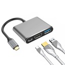 АДАПТЕР-ХАБ 3-в-1 HDMI USB-C 4K MacBook