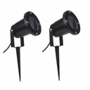 2x УСТАНОВЛЕННЫХ В ЗЕМЛЮ САДОВОГО РЕФЛЕКТОРА НА НАРУЖНОЙ ЛАМПЕ С ШИПАМИ