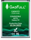 Bateria Do Samsung GADFULL Galaxy S3 2100 mAh