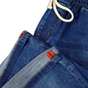 Pánske džínsové šortky GRANÁT krátke nohavice POHODLNÁ PÁS S GUMIČKOU 029 S Veľkosť S