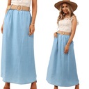 ЖЕНСКАЯ ЮБКА ДЛИННЫЕ МАКСИ ЖЕНСТВЕННЫЕ ДЖИНСЫ МОДНЫЕ ЦВЕТА В ПОЛОСКУ