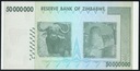 $ Zimbabwe 50000000 DOLLARS P-79a UNC 2008 Rok 2008