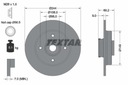 92305403 DISCO DE FRENADO PARTE TRASERA 92305403 TEXTAR CITROEN 