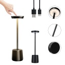 МЕТАЛЛИЧЕСКИЙ СВЕТОДИОДНЫЙ СВЕТ НАСТОЛЬНЫЙ КРУГ СЕНСОРНЫЙ НОЧНАЯ НАСТОЛЬНАЯ ЛАМПА