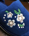 FMA Comfort Женские тапочки, тапочки в цветочек, колготки, размер 37