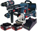 BOSCH GBH180-LI GSR18V-60C GWS18-125V-LI 2x5,0 Ач