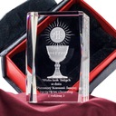 3D КРИСТАЛЛ #3D Стекло Хозяин #Сувенир 1-го ПРИЧАСТИЯ с вашим посвящением