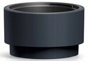 ЦВЕТОЧНЫЙ ГОРШОК СО ВСТАВКОЙ ЦИЛИНДРА 47 x h29,5см АНТРАЦИТ HEOS НИЗКИЙ ГРАФИТ DLHEN