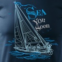 Koszulka żeglarska z jachtem na jacht na żagle dla żeglarza na prezent Rozmiar XL