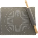 SILIKONOWA MATA DO CIASTA + WAŁEK SILIKONOWY NIEPRZYWIERAJĄCY ANIDE