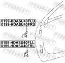 CHARNELA DE PUERTA IZQUIERDOS PARTE DELANTERA TOYOTA YARIS VERSO 