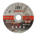 ПЛОСКИЙ СТАЛЬНОЙ ДИСК ДЛЯ РЕЗКИ МЕТАЛЛА 125x1,0 мм