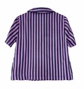 JDY saténová fialová pruhovaná košeľa M Veľkosť M
