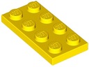 ТАБЛИЧКА LEGO 2X4 ЖЕЛТАЯ №. 3020 - 2шт.