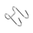 ДВОЙНОЙ ХРОМИРОВАННЫЙ КРЮК ДЛЯ ПЕРИЛ AMIX CWJ211D